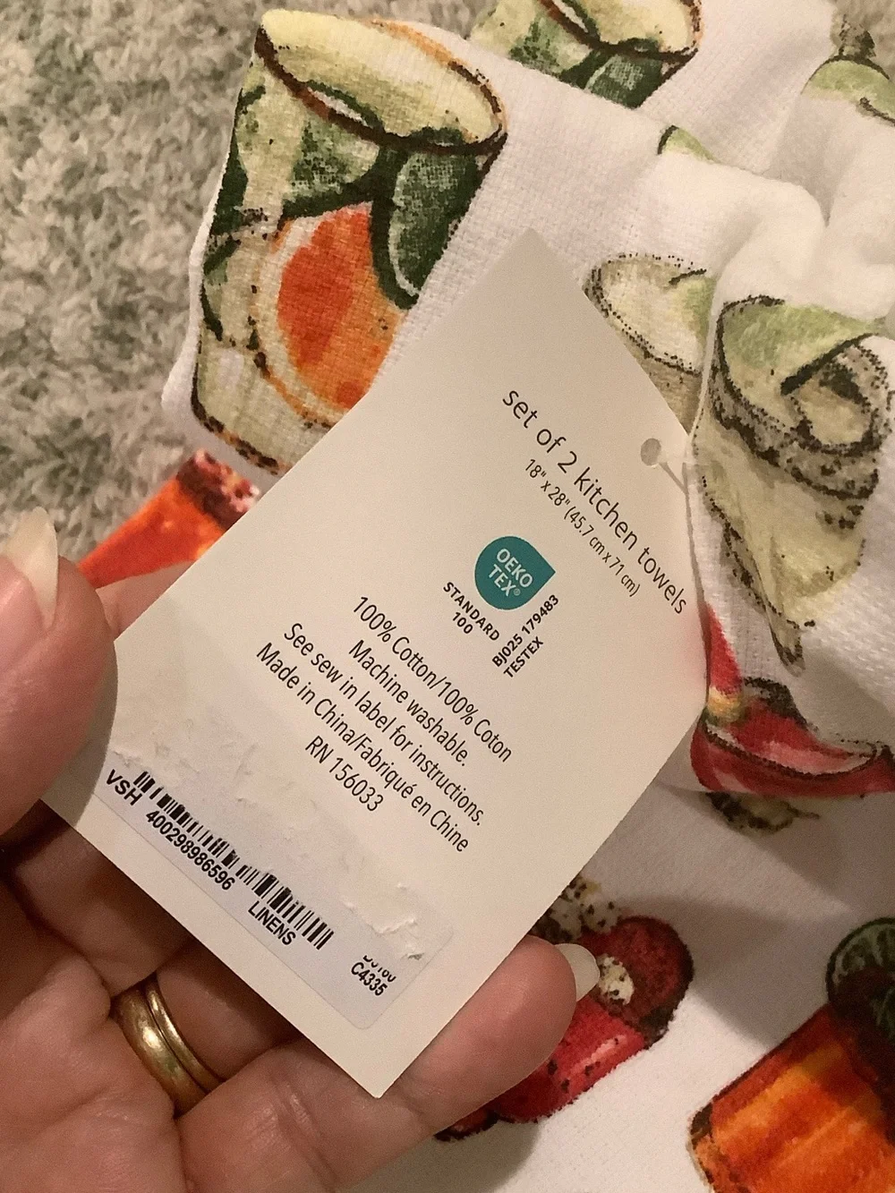 Cocktails Mocktails & Tropical Drinks Kitchen Towels Set of 2 NWT Cotton Bliss